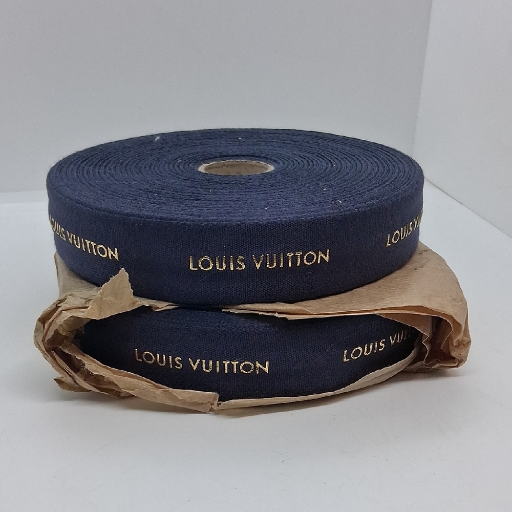 NWT 2 Rolls Of Louis Vuitton Blue Ribbon Roll 25 X 50m